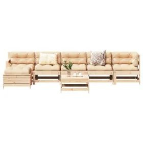 Juego de muebles de jardín 7 piezas madera maciza de pino von , Gartensets - Ref: Foro24-3250616, Preis: 362,58 €, Rabatt: %