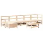Juego de muebles de jardín 7 piezas madera maciza de pino de , Conjuntos de jardín - Ref: Foro24-3250616, Precio: 362,95 €, D...