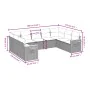 Set mit 9 Gartensofas mit schwarzen Kissen aus synthetischem Rattan von , Gartensets - Ref: Foro24-3227114, Preis: 721,68 €, ...