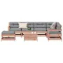 Juego de muebles jardín 8 pzas y cojines madera abeto Douglas de , Conjuntos de jardín - Ref: Foro24-3250586, Precio: 854,79 ...
