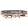 8-teiliges Gartenmöbel-Set und Kissen aus Douglasienholz von , Gartensets - Ref: Foro24-3250586, Preis: 854,79 €, Rabatt: %