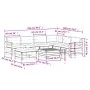 8-teiliges Gartenmöbel-Set und Kissen aus Douglasienholz von , Gartensets - Ref: Foro24-3250586, Preis: 854,79 €, Rabatt: %