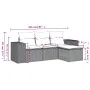 Set de sofás de jardín 4 pzas y cojines ratán sintético marrón de , Conjuntos de jardín - Ref: Foro24-3254810, Precio: 283,84...