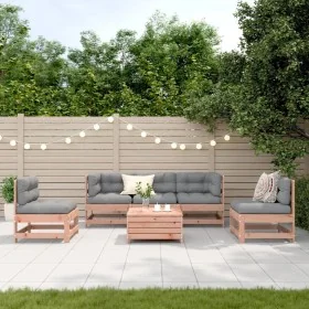 Juego de muebles jardín 6 pzas y cojines madera abeto Douglas von , Gartensets - Ref: Foro24-3250726, Preis: 603,55 €, Rabatt: %