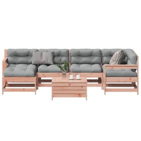 7-teiliges Gartenmöbel-Set und Kissen aus Douglasienholz von , Gartensets - Ref: Foro24-3250946, Preis: 627,77 €, Rabatt: %