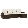 5-piece garden dining set and cushions synthetic rattan brown by , Garden sets - Ref: Foro24-3221292, Price: 335,21 €, Discou...