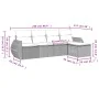 5-piece garden dining set and cushions synthetic rattan brown by , Garden sets - Ref: Foro24-3221292, Price: 335,21 €, Discou...