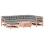 Juego de muebles jardín 8 pzas y cojines madera abeto Douglas de , Conjuntos de jardín - Ref: Foro24-3250578, Precio: 875,99 ...