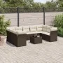 Set de sofás de jardín 10 pzas y cojines ratán sintético marrón de , Conjuntos de jardín - Ref: Foro24-3218143, Precio: 642,9...