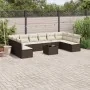 Set of garden sofas 11 pcs cushions synthetic rattan brown by , Garden sets - Ref: Foro24-3218103, Price: 671,62 €, Discount: %