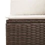 5-piece garden dining set and cushions synthetic rattan brown by , Garden sets - Ref: Foro24-3221322, Price: 370,37 €, Discou...