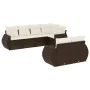 7-teilige Gartensofagarnitur mit braunen PE-Rattankissen von , Modulare Sofas für den Außenbereich - Ref: Foro24-3221612, Pre...