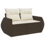 7-teilige Gartensofagarnitur mit braunen PE-Rattankissen von , Modulare Sofas für den Außenbereich - Ref: Foro24-3221612, Pre...