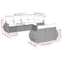 7-teilige Gartensofagarnitur mit braunen PE-Rattankissen von , Modulare Sofas für den Außenbereich - Ref: Foro24-3221612, Pre...