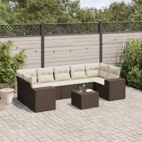 Set mit 8 Gartensofas und Kissen Kunstrattan braun von , Modulare Sofas für den Außenbereich - Ref: Foro24-3222342, Preis: 56...