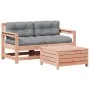 Juego de sofás de jardín 3 pzas y cojines madera abeto Douglas by , Garden sets - Ref: Foro24-3250766, Price: 282,18 €, Disco...
