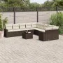 Set Gartensofas 11 Stück Kissen synthetisches Rattan braun von , Gartensets - Ref: Foro24-3219513, Preis: 709,81 €, Rabatt: %