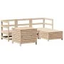 5-teilige Gartensofagarnitur aus massivem Kiefernholz von , Gartensets - Ref: Foro24-3250488, Preis: 323,92 €, Rabatt: %