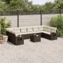 Set Gartensofas 11 Stück Kissen synthetisches Rattan braun von , Gartensets - Ref: Foro24-3220682, Preis: 715,35 €, Rabatt: %