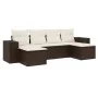 Set sofás de jardín 6 piezas y cojines ratán sintético marrón de , Conjuntos de jardín - Ref: Foro24-3222922, Precio: 382,36 ...
