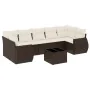 Set sofás de jardín 8 piezas y cojines ratán sintético marrón by , Garden sets - Ref: Foro24-3221142, Price: 572,28 €, Discou...