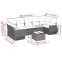 Set sofás de jardín 8 piezas y cojines ratán sintético marrón by , Garden sets - Ref: Foro24-3221142, Price: 572,28 €, Discou...