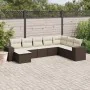 Set of 8 garden sofas and cushions synthetic rattan brown by , Garden sets - Ref: Foro24-3222962, Price: 535,73 €, Discount: %