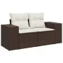 Set Gartensofas 11 Stück Kissen synthetisches Rattan braun von , Gartensets - Ref: Foro24-3223082, Preis: 728,18 €, Rabatt: %