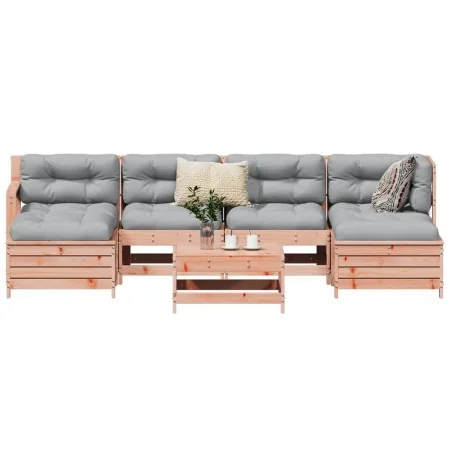 Set of 7 garden sofas solid fir Douglas wood by , Garden sets - Ref: Foro24-3250990, Price: 405,89 €, Discount: %