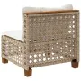 Sofá de jardín sin reposabrazos con cojines ratán PE beige by , Outdoor sofas - Ref: Foro24-365928, Price: 92,67 €, Discount: %
