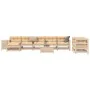 Set of garden sofas 10 pcs solid pine wood by , Garden sets - Ref: Foro24-3250668, Price: 578,57 €, Discount: %