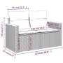 Set of 7 garden sofas with cushions synthetic rattan black by , Garden sets - Ref: Foro24-3226848, Price: 516,10 €, Discount: %