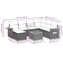 Set de sofás de jardín 8 pzas con cojines ratán sintético negro de , Conjuntos de jardín - Ref: Foro24-3227051, Precio: 579,9...