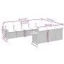 Set mit 10 Stück Gartensofas mit schwarzen Kissen aus synthetischem Rattan von , Gartensets - Ref: Foro24-3227177, Preis: 780...