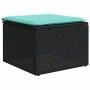 Set of 6 garden sofas with cushions synthetic rattan black by , Garden sets - Ref: Foro24-3227058, Price: 447,13 €, Discount: %
