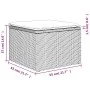 Set of 6 garden sofas with cushions synthetic rattan black by , Garden sets - Ref: Foro24-3227058, Price: 447,13 €, Discount: %