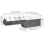 Set mit 10 Gartensofas und -kissen Kunstrattan braun von , Gartensets - Ref: Foro24-3254230, Preis: 652,24 €, Rabatt: %