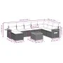 Set de sofás de jardín 9 pzas con cojines ratán sintético negro von , Gartensets - Ref: Foro24-3227093, Preis: 651,85 €, Raba...