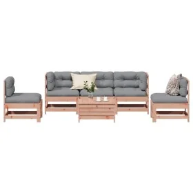 Juego de muebles jardín 6 pzas y cojines madera abeto Douglas by , Garden sets - Ref: Foro24-3250718, Price: 675,94 €, Discou...