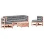 Juego de muebles jardín 6 pzas y cojines madera abeto Douglas de , Conjuntos de jardín - Ref: Foro24-3250718, Precio: 676,04 ...