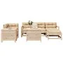 7-piece solid pine wood garden sofa set by , Garden sets - Ref: Foro24-3250544, Price: 421,89 €, Discount: %
