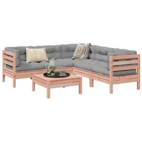 Set de sofás jardín 6 pzas con cojines madera abeto Douglas de , Conjuntos de jardín - Ref: Foro24-3299450, Precio: 461,42 €,...