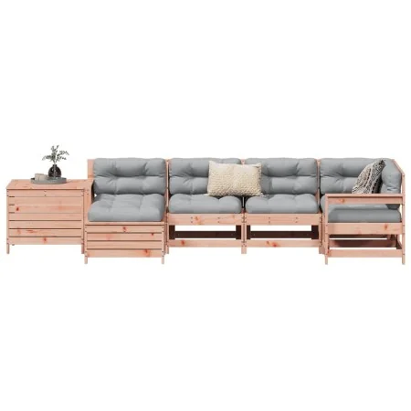 Set of 7 garden sofas solid fir Douglas wood by , Garden sets - Ref: Foro24-3250978, Price: 444,76 €, Discount: %