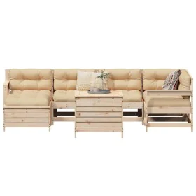 7-teilige Gartensofagarnitur aus massivem Kiefernholz von , Gartensets - Ref: Foro24-3250984, Preis: 430,06 €, Rabatt: %