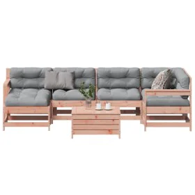 7-teiliges Gartenmöbel-Set und Kissen aus Douglasienholz von , Gartensets - Ref: Foro24-3250938, Preis: 697,87 €, Rabatt: %