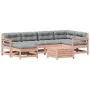 Juego de muebles jardín 7 pzas y cojines madera abeto Douglas de , Conjuntos de jardín - Ref: Foro24-3250938, Precio: 697,89 ...