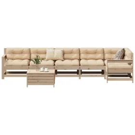7-teilige Gartensofagarnitur aus massivem Kiefernholz von , Gartensets - Ref: Foro24-3250904, Preis: 399,75 €, Rabatt: %