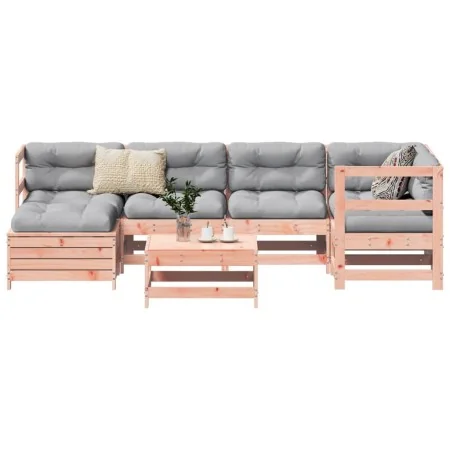 Set of 7 garden sofas solid fir Douglas wood by , Garden sets - Ref: Foro24-3250910, Price: 415,47 €, Discount: %