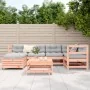 Set of 7 garden sofas solid fir Douglas wood by , Garden sets - Ref: Foro24-3250910, Price: 415,47 €, Discount: %
