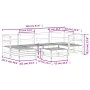 Set mit 7 Gartensofas aus massiver Tanne Douglasie von , Gartensets - Ref: Foro24-3250910, Preis: 415,47 €, Rabatt: %